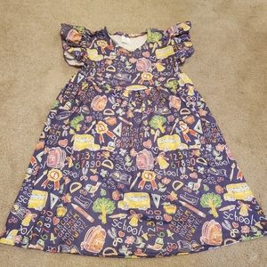 New purple school themed pearl dress